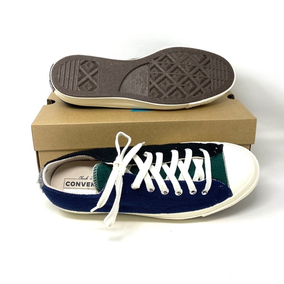 Converse Chuck 70 OX Low Top Blue Green Men’s Fleece Sneakers Skate Size 172268C - Picture 4 of 11